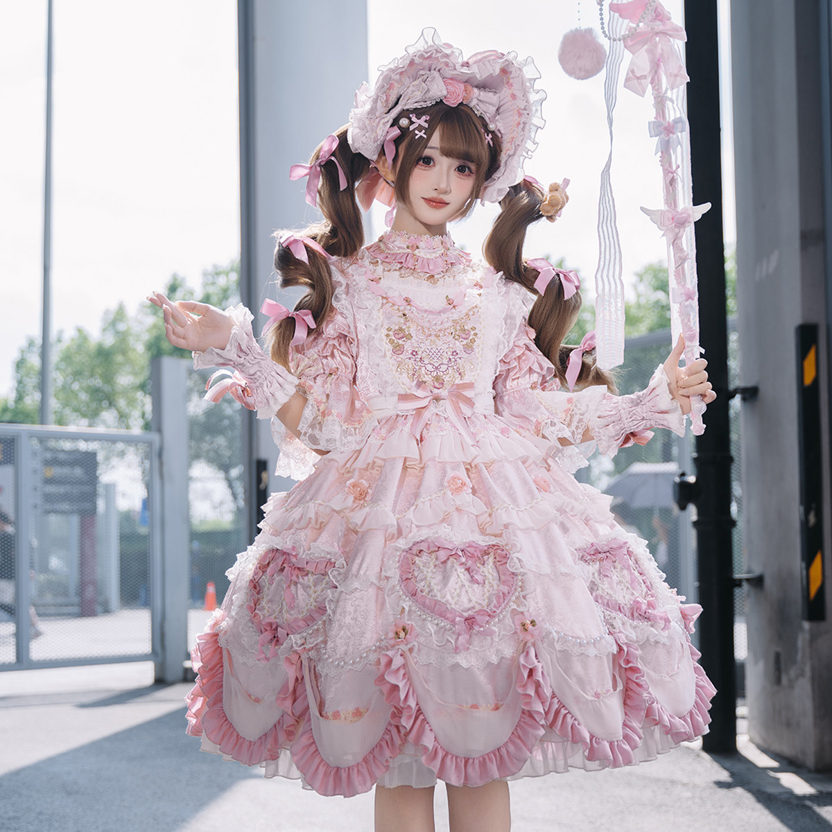 Bramble Rose Antique Cake Classic Lolita Dress Full Set
