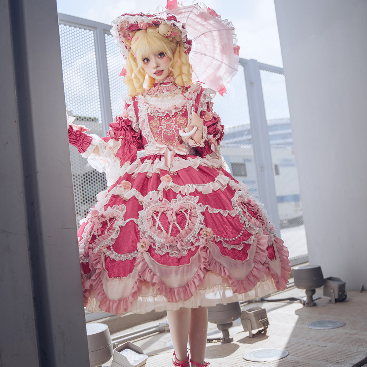 Bramble Rose Antique Cake Classic Lolita Dress Full Set