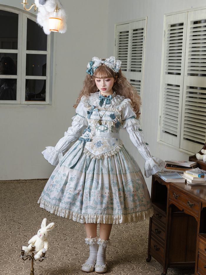 Showa Doll Garden Plus Size Friendly Classic Lolita Dress and Blouse