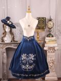 The Splendor of Gold&Siliver Tree Classic Embroidery Lolita Skirt, Jumper Dress, Vest and Cape