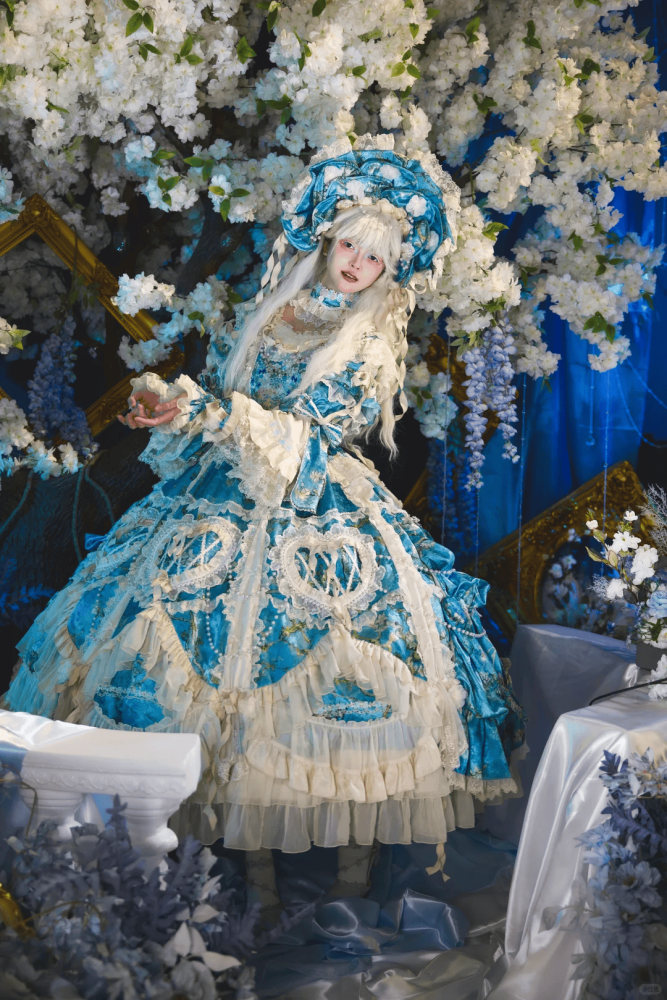 Bramble Rose Antique Cake Classic Lolita Dress Full Set