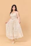 Dream Catcher French Plus Size Spaghetti Strap Dresses for Women