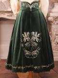 The Splendor of Gold&Siliver Tree Classic Embroidery Lolita Skirt, Jumper Dress, Vest and Cape