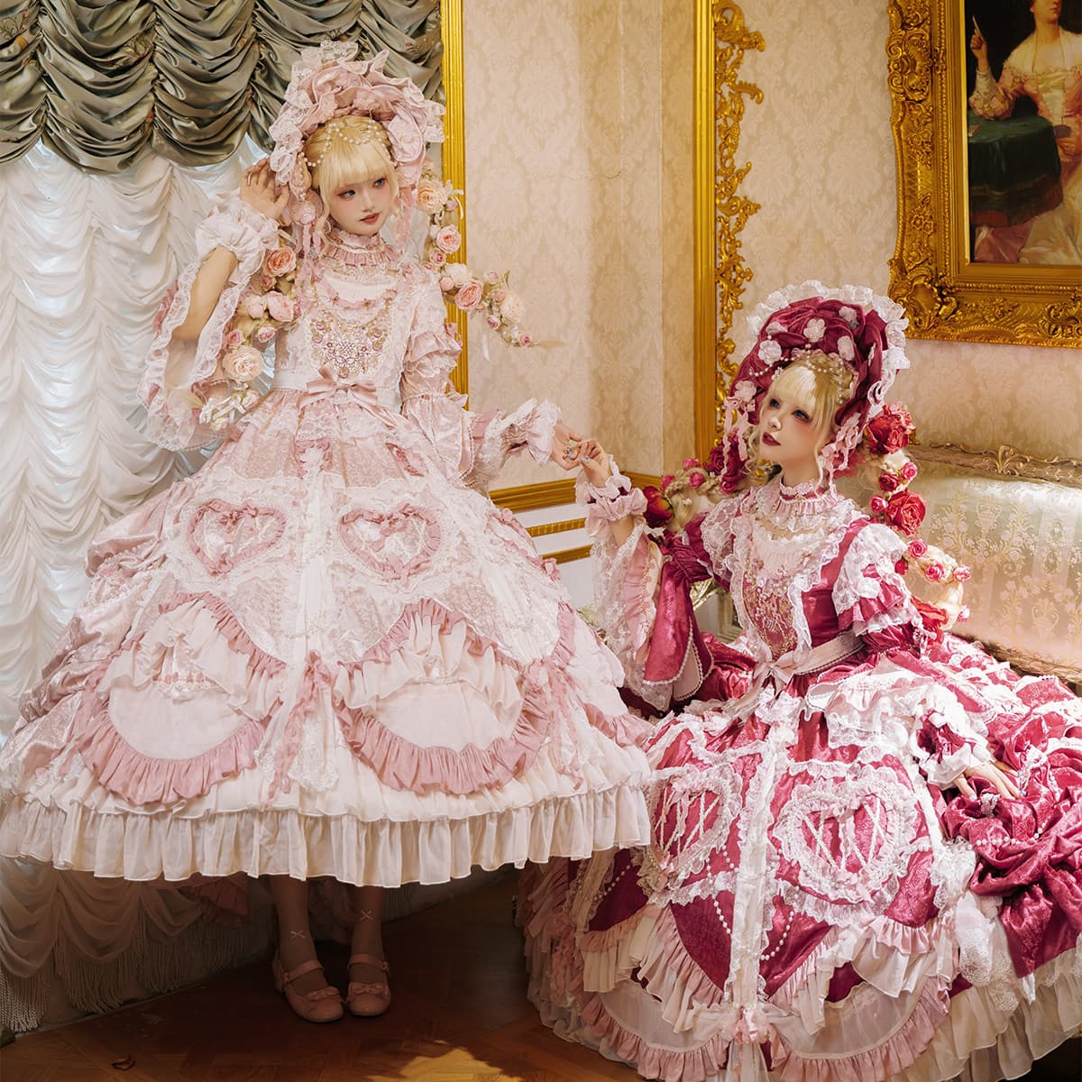 Bramble Rose Antique Cake Classic Lolita Dress Full Set