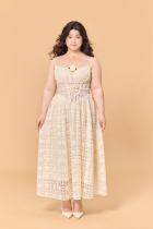Dream Catcher French Plus Size Spaghetti Strap Dresses for Women