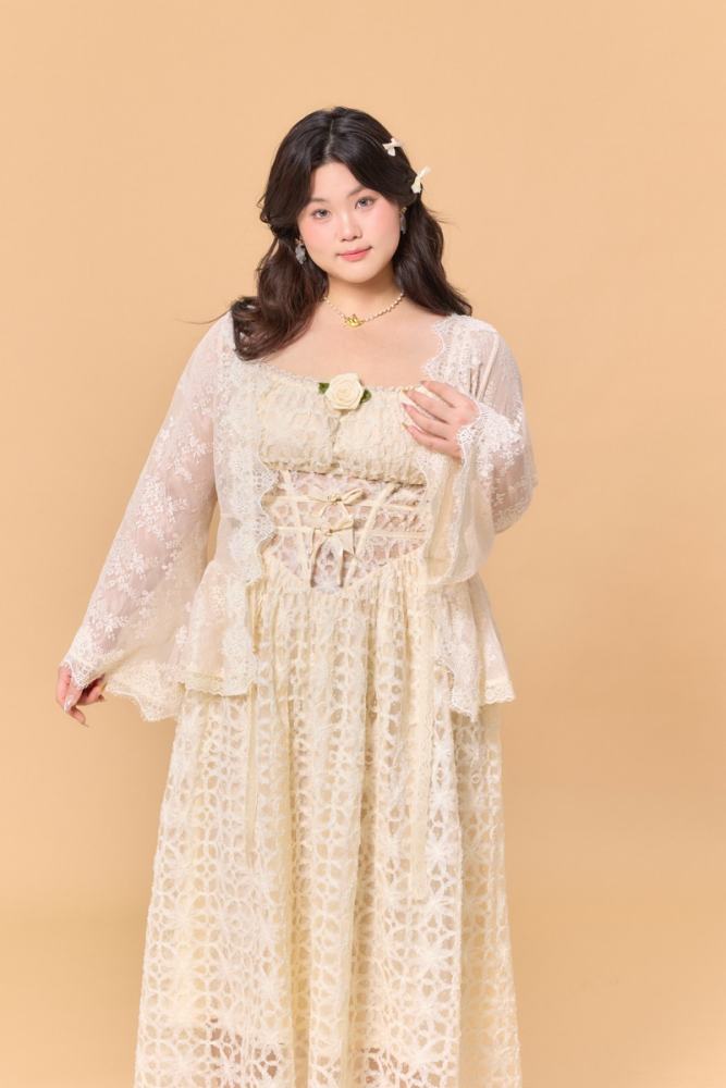 Dream Catcher French Plus Size Spaghetti Strap Dresses for Women