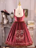 The Splendor of Gold&Siliver Tree Classic Embroidery Lolita Skirt, Jumper Dress, Vest and Cape