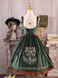 The Splendor of Gold&Siliver Tree Classic Embroidery Lolita Skirt, Jumper Dress, Vest and Cape