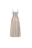 Rainbow Bridge Pastoral Lace Up Fishbone Dresses for Women