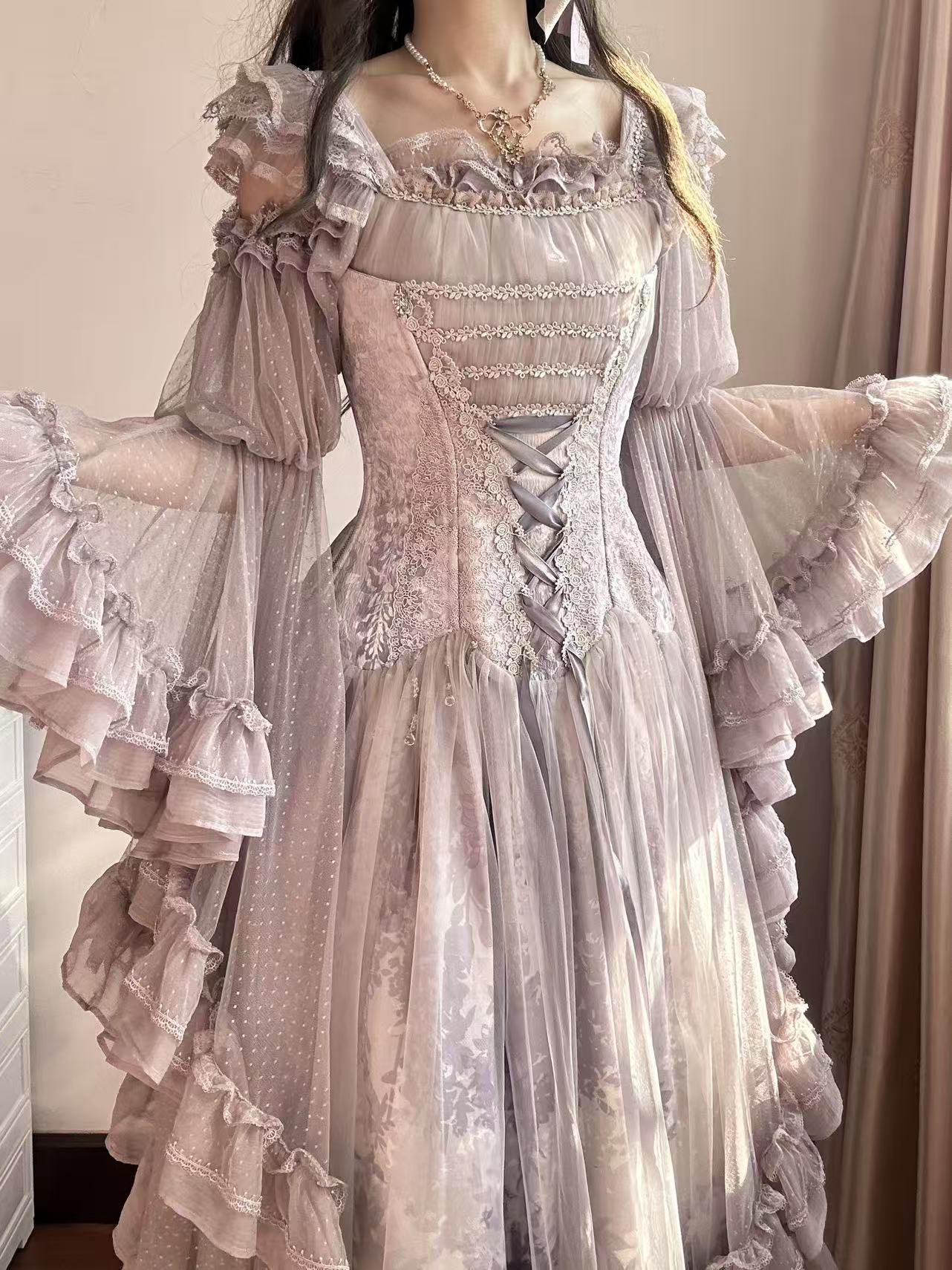 Airfreeing Luxury Hime Sleeves Lolita Blouse -My lolita dress