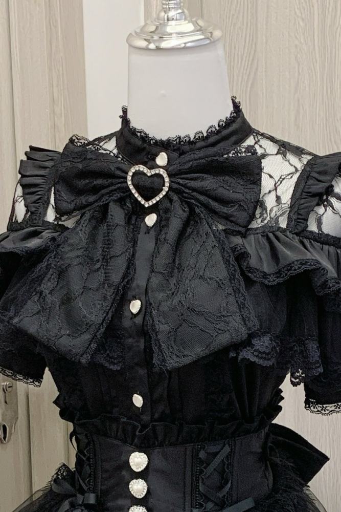 Virtual Paradise Japanese Lacework Blouse Jirai Kei Fashion