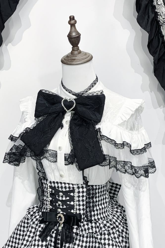 Virtual Paradise Japanese Lacework Blouse Jirai Kei Fashion