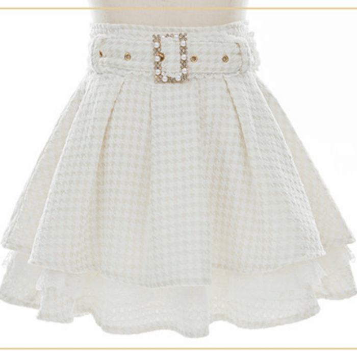 Fluffy Heart Japanese Sugar Pink Skirt Jirai Kei Clothes