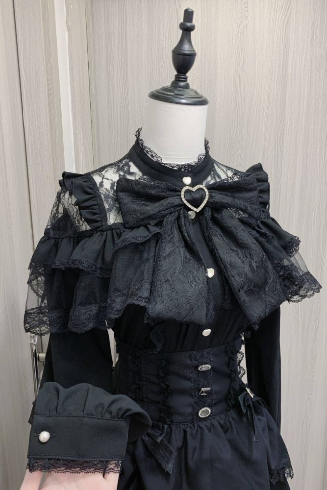 Virtual Paradise Japanese Lacework Blouse Jirai Kei Fashion