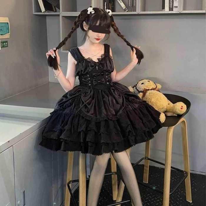 Hanguliang    Cross Medal  BlalkGothic Lolita JSK and Bolero