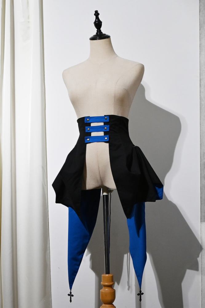 Hei Shan Vlad Banquet Irregular Black Girdle Tail Ouji Lolita Gothic Style