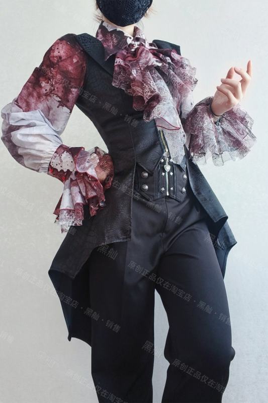 Official Heishan Gothic Bat Hem Sleeveless Corset Vest