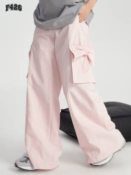 F426 Official 〜 Ribbon Accent Baggy Cargo Pants 〜 Unisex Streetwear