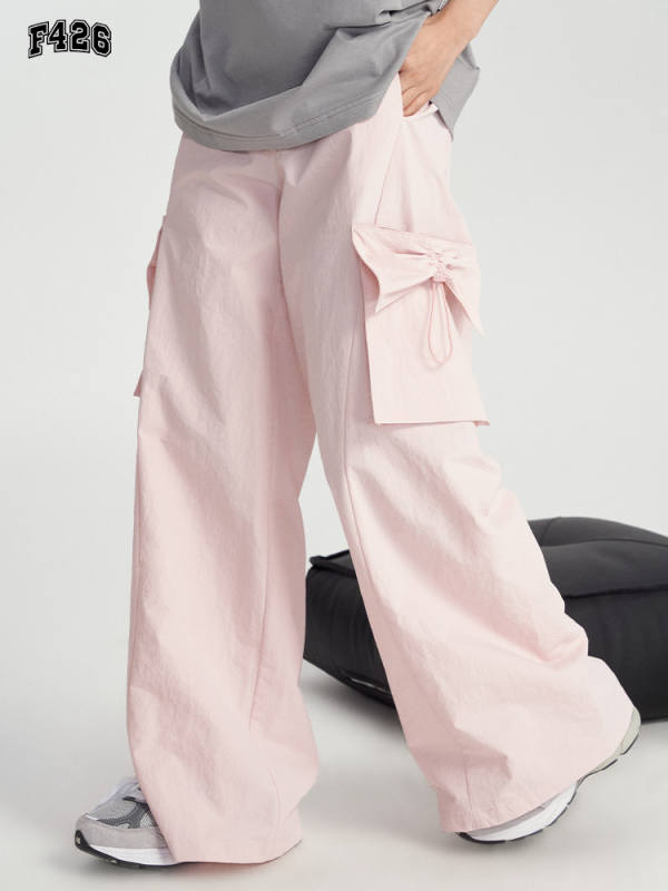 F426 Official 〜 Ribbon Accent Baggy Cargo Pants 〜 Unisex Streetwear