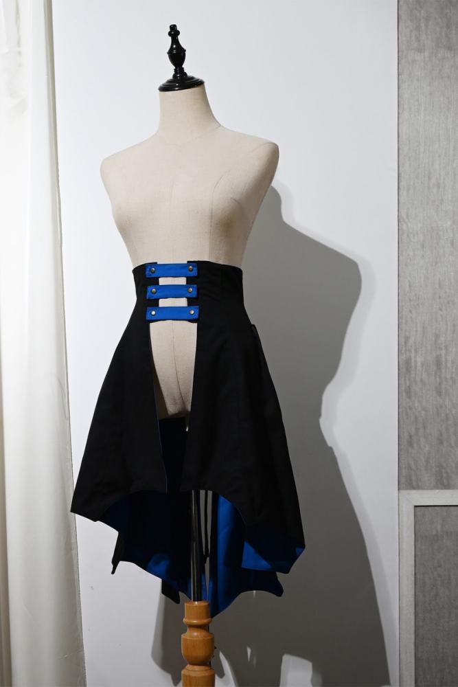 Hei Shan Vlad Banquet Irregular Black Girdle Tail Ouji Lolita Gothic Style
