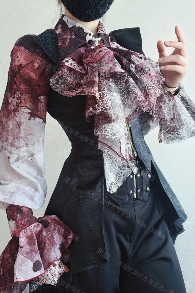 Official Heishan Gothic Bat Hem Sleeveless Corset Vest
