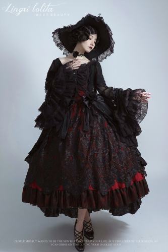 LingXi Lolita Nightmare Lilith Gothic Lolita Dress