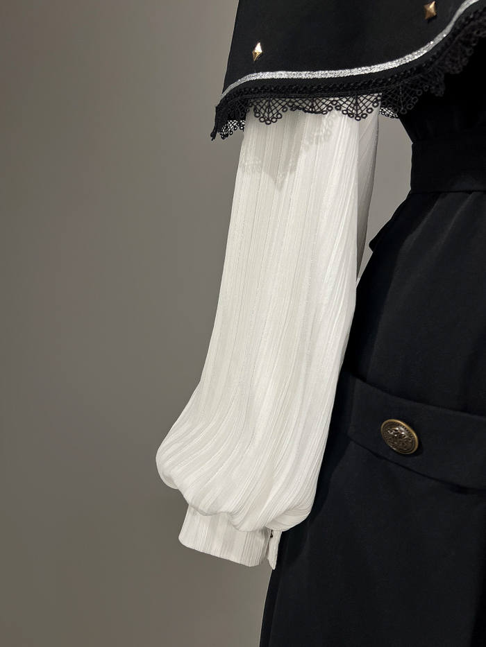 Unchartde Stars The Night Patrol Bell Classic Lolita Skirt, Blouse and Coat
