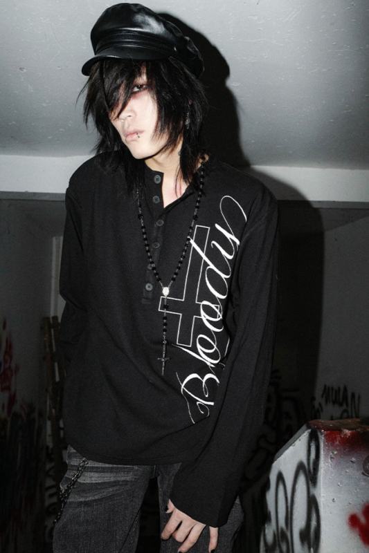 Bizzcut Club Retro Subculture Dark Style Long Sleeve Top Jirai Kei Clothes