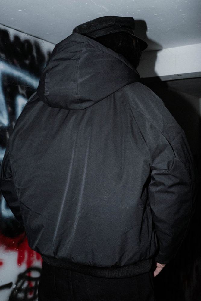 Bizzcut Club Leopard Pattern Dark Subculture Black Coat Jirai Kei Outfit