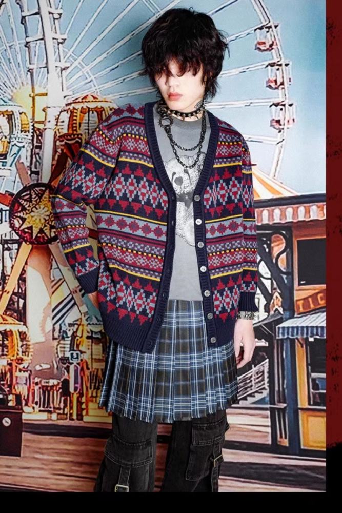 Bizzcut Club Subculture Layering Blue Plaid Skirt Jirai Kei Clothing - my-lolita-dress.com