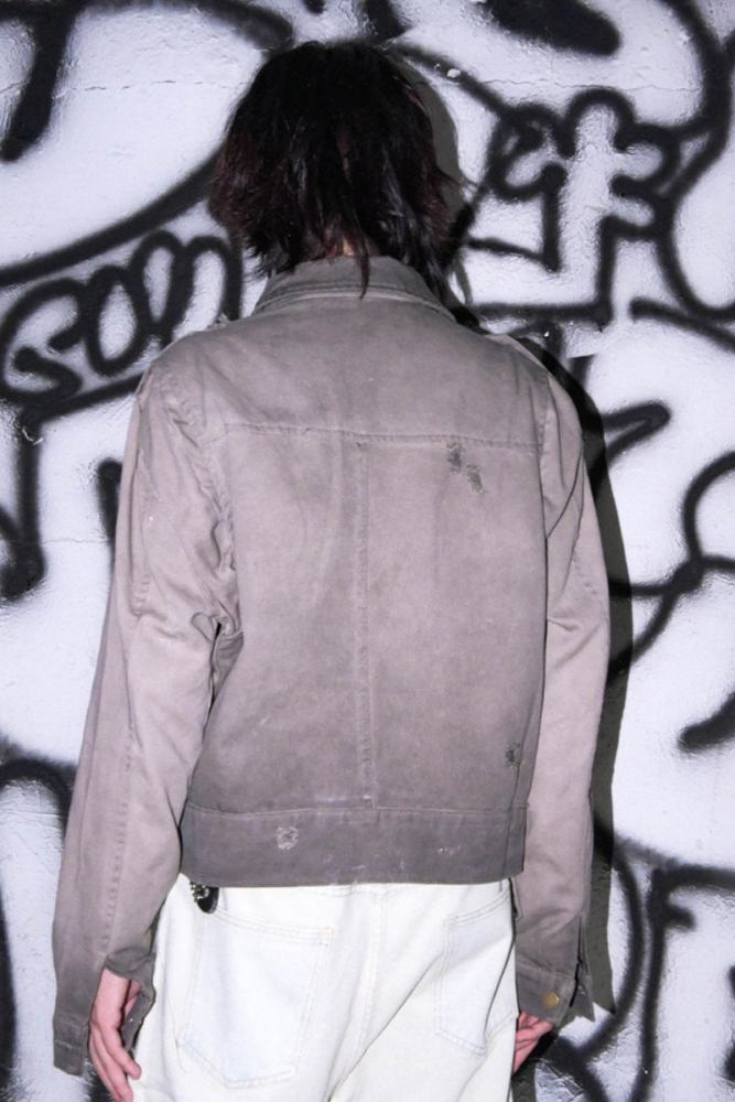 Bizzcut Club Punk Subculture Retro Grey Jacket Jirai Kei Fashion