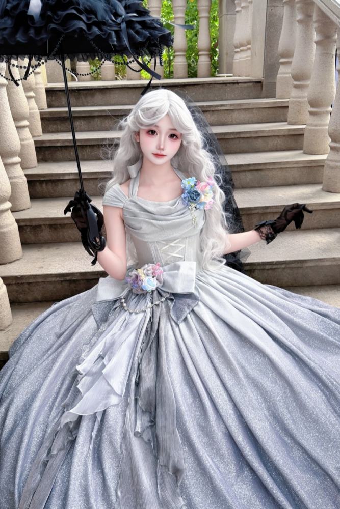 Rose Ruins Floor Length Sweet Formal Dress
