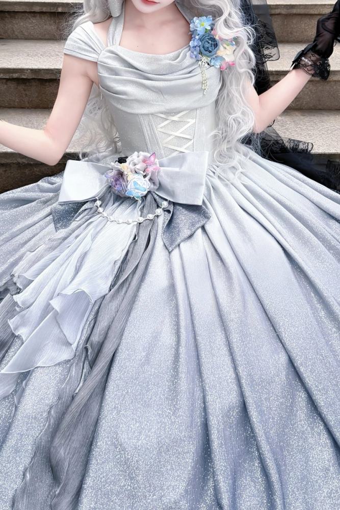 Rose Ruins Floor Length Sweet Formal Dress