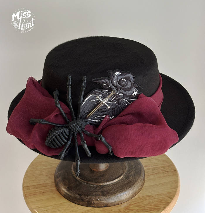 Miss Point ~Moonlight Return~ Gothic Lolita~ Hat Brooch and Tailing