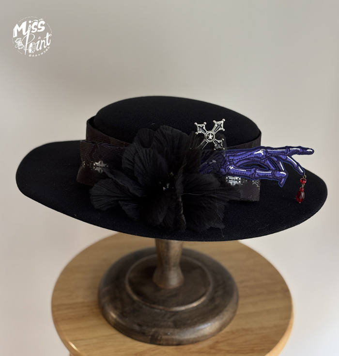 Miss Point ~Moonlight Return~ Gothic Lolita~ Hat Brooch and Tailing