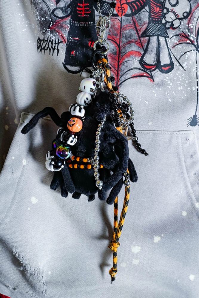 Bizzcut Club Punk Rock ~Rabbit Spider~ Jirai Kei Keychain Pendant