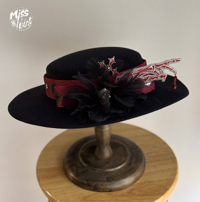 Miss Point ~Moonlight Return~ Gothic Lolita~ Hat Brooch and Tailing