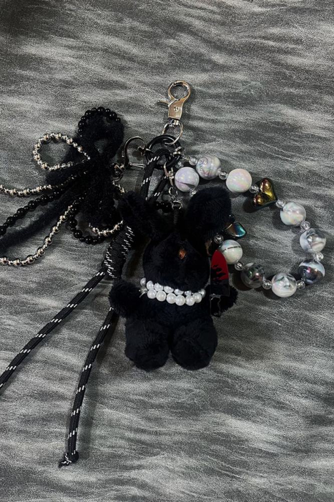 Bizzcut Club Punk Rock ~Rabbit Spider~ Jirai Kei Keychain Pendant