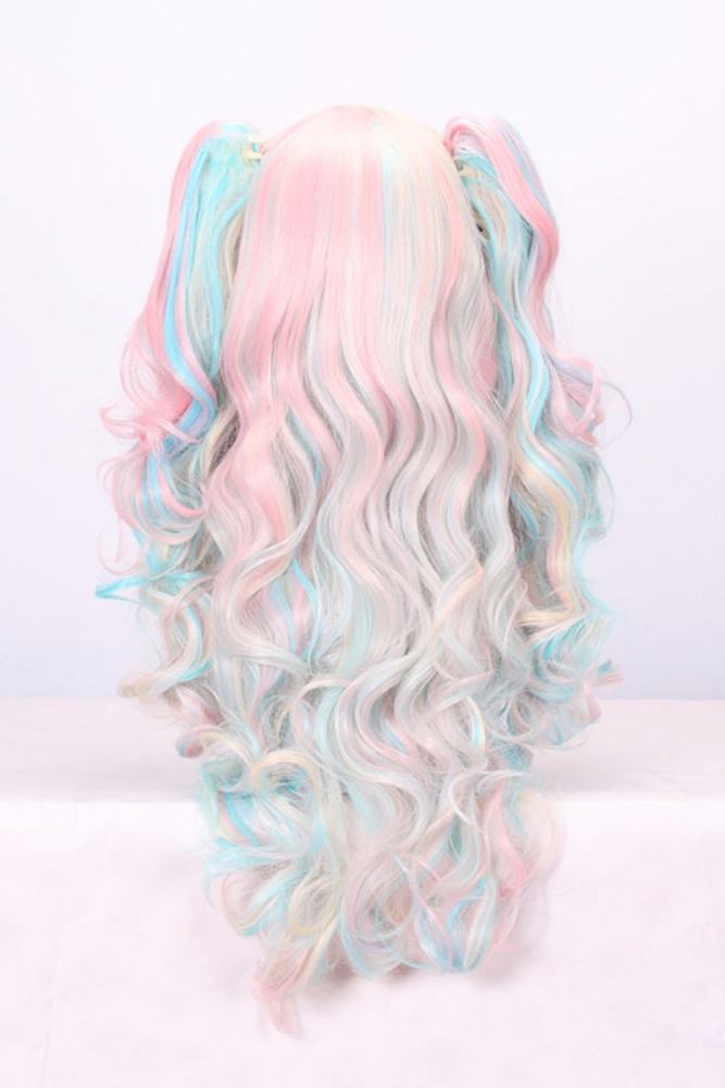 Lovely Multicolor Highlighted Lolita Long Curls Wig