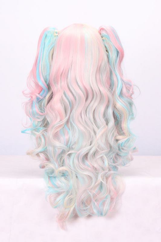 Lovely Multicolor Highlighted Lolita Long Curls Wig