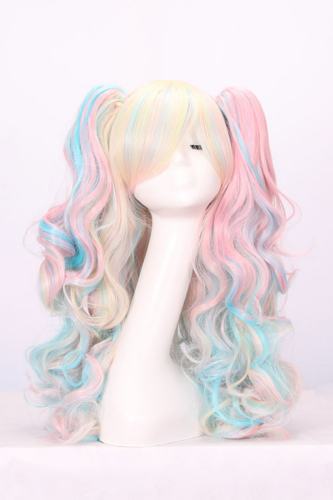 Lovely Multicolor Highlighted Lolita Long Curls Wig
