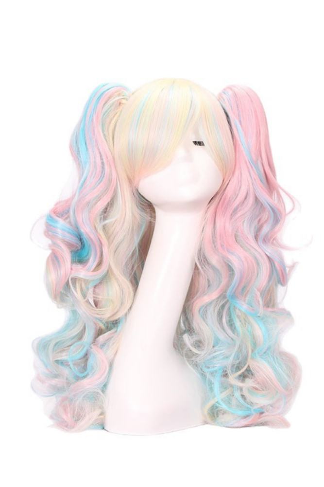 Lovely Multicolor Highlighted Lolita Long Curls Wig