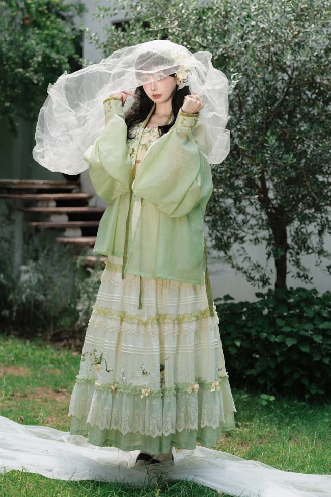 Shyp~Lily of the Valley~ Hanfu Top + Coat + Skirt