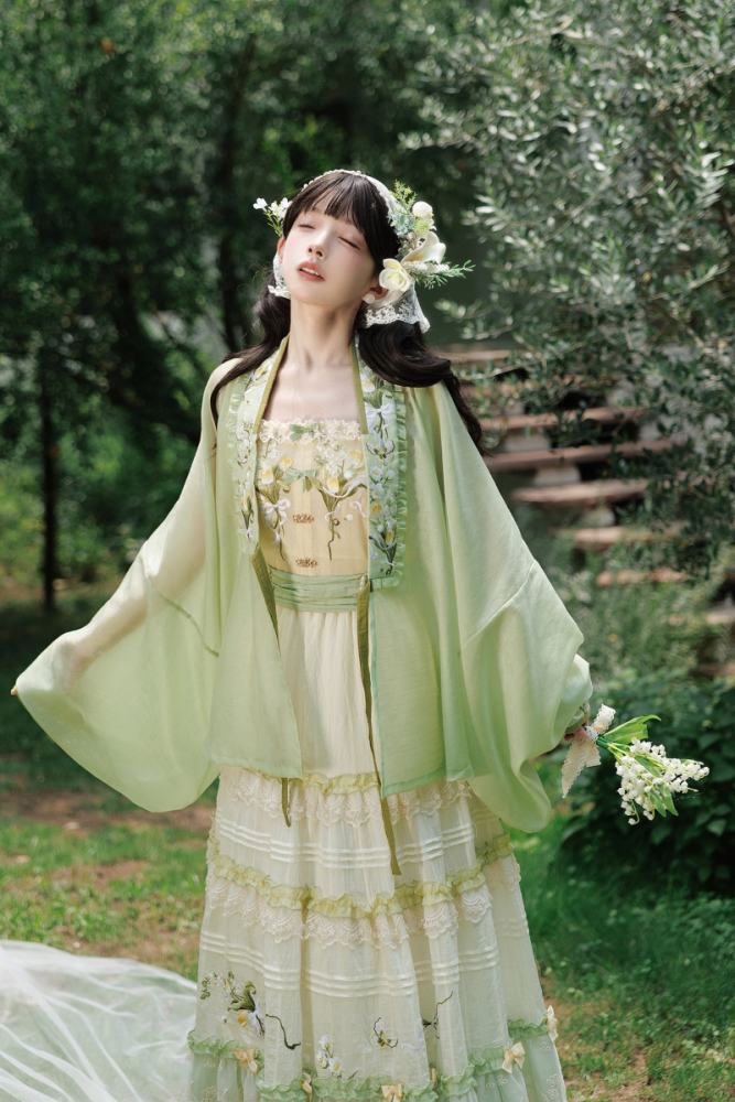 Shyp~Lily of the Valley~ Hanfu Top + Coat + Skirt