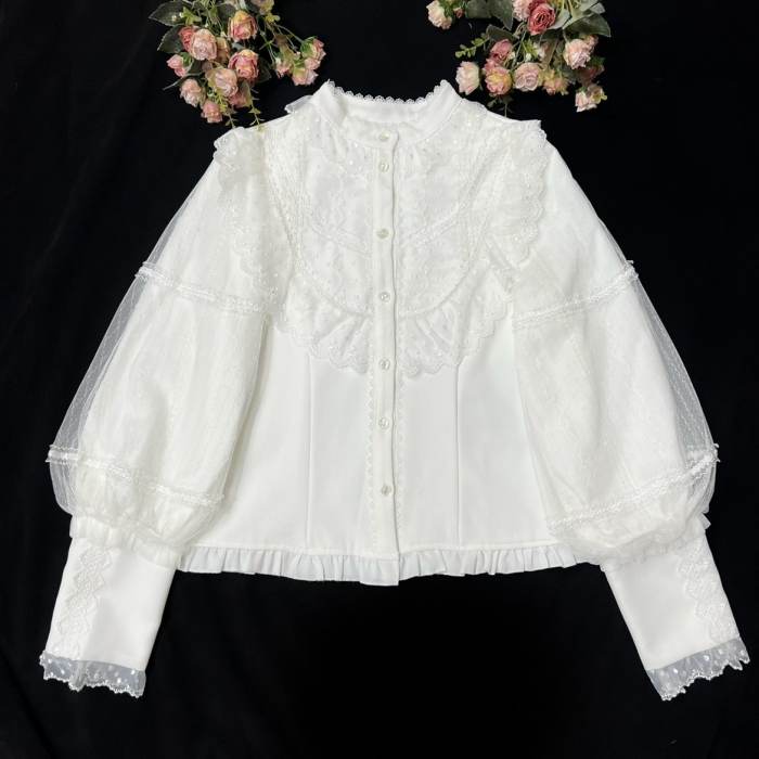 ~Pride and Prejudice~ Lolita Leg-of-mutton Sleeves Blouse
