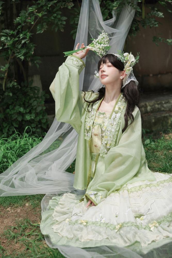 Shyp~Lily of the Valley~ Hanfu Top + Coat + Skirt