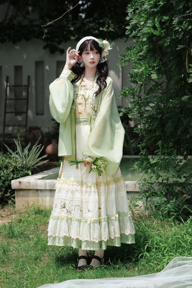 Shyp~Lily of the Valley~ Hanfu Top + Coat + Skirt