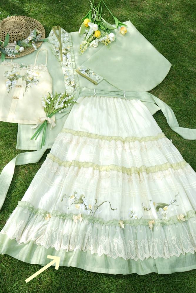 Shyp~Lily of the Valley~ Hanfu Top + Coat + Skirt