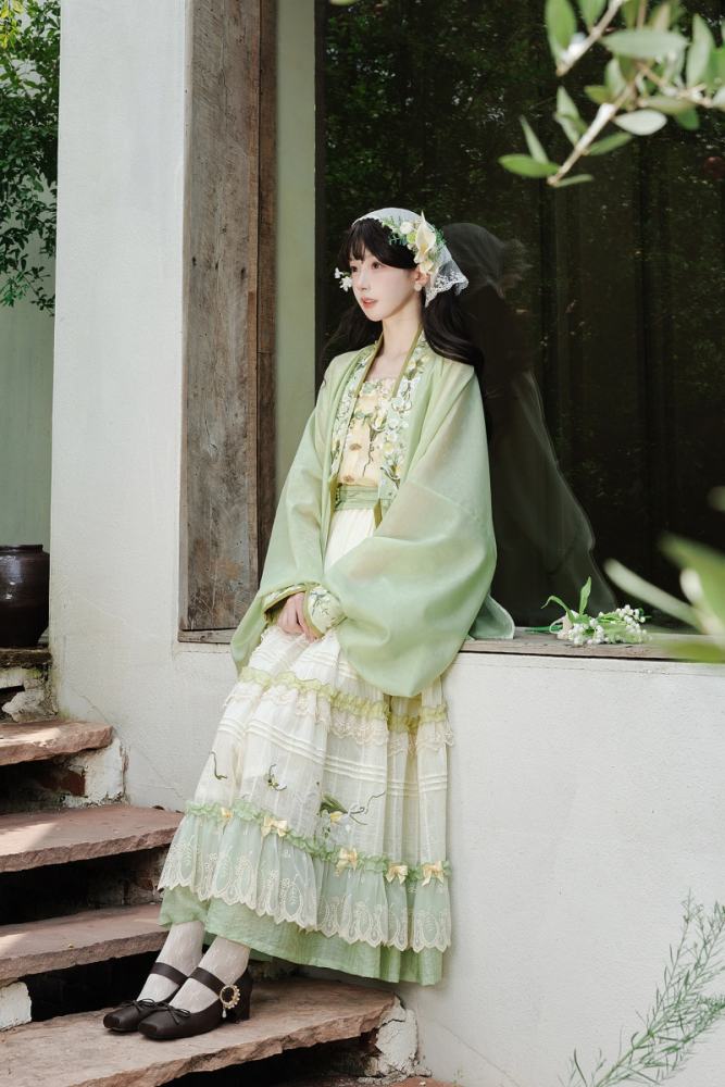 Shyp~Lily of the Valley~ Hanfu Top + Coat + Skirt
