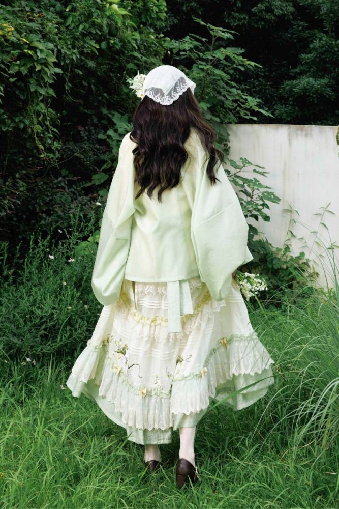 Shyp~Lily of the Valley~ Hanfu Top + Coat + Skirt